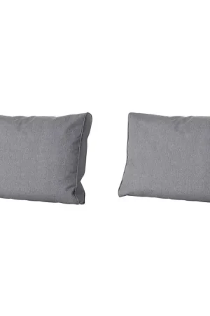 Madison -  Lounge Rugkussen Oxford grey - Ca. 40x60 cm - Set van 2 Groothandel